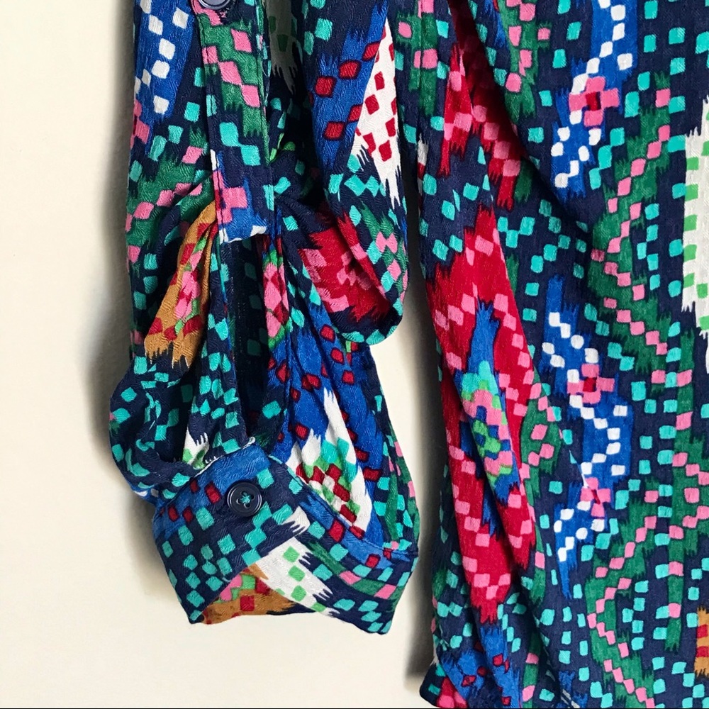 Anthropologie Maeve Multi-Color Topoxte Blouse 6P - Picture 5 of 8